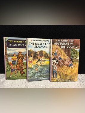 Bobbsey Twins Vintage Hardcover Lot of 3 Books #2 #3 #47- 1960s